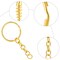 360 Pcs Keychain Bulk Key Chain Making Kit Including 90 Keychain Rings with Chain and Open Jump Rings Connectors 180 Small Screw Eye Pins Hooks for Crafts DIY Jewelry Making(25 mm,Mixed Color)